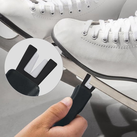 Outdoor Speed Skating And Figure Skating Ice Skate Blade Sharpener - Portable Handheld Manual Tool To Sharpen Ice Skate Blades And E Edge Sharpness - For Ice Skaters