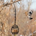thumbnail image 1 of Outdoor Spherical Bird Feeder with Metal Mesh, Hanging Wild Bird Feeder for Garden Backyard and Courtyard, Durable Iron Seed Dispenser for Finches and Small Birds, 1 of 6
