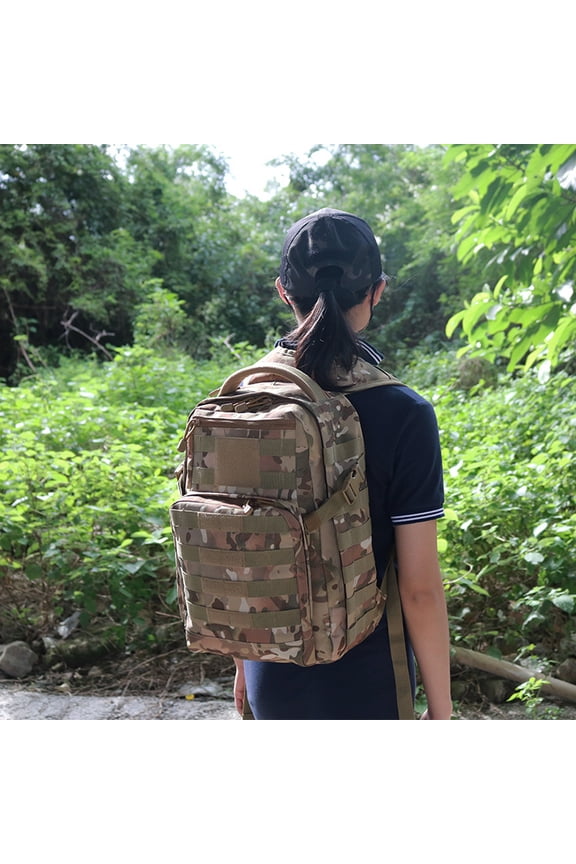 Outdoor Sport Climbing Military Fans Tactical Multi-functional Assault Backpack,Khaki