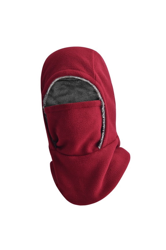 Outdoor Sport Face Cover Hat Windproof Cold Weather Headgear Fleece Lining Full Face Mask Hat for Skiing Mountain Climb