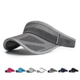 thumbnail image 1 of Outdoor Sport Wide Brim Cap UV Protection Breathable Adjustable Baseball Headwear for Beach Golf Running Tennis Sun Hats,Dark Gray, 1 of 5
