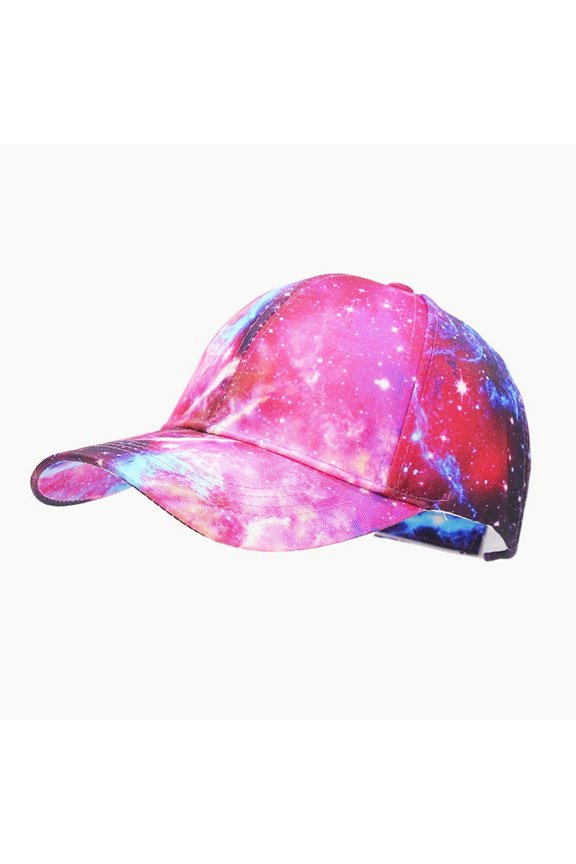 Summer Outdoor 3D Printed Baseball Cap for All Adjustable Snapback Hat - Unisex Tie Dye Fashion Sun
