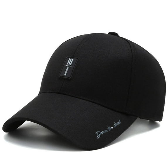 Outdoor Sports Breathable Adjustable Baseball Hats Sunscreen Hats Qucik Dry Baseball Caps Golf Fishing Cap BLACK