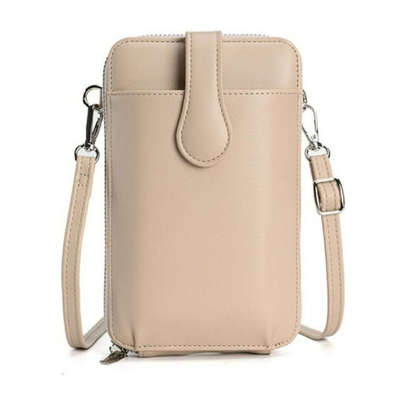 Outdoor Sports Casual Fanny Pack Travel Storage Shoulder Wallet 6 Colors PU Leather Bag Crossbody Bags Messenger Bag Shoulder Backpack APRICOT
