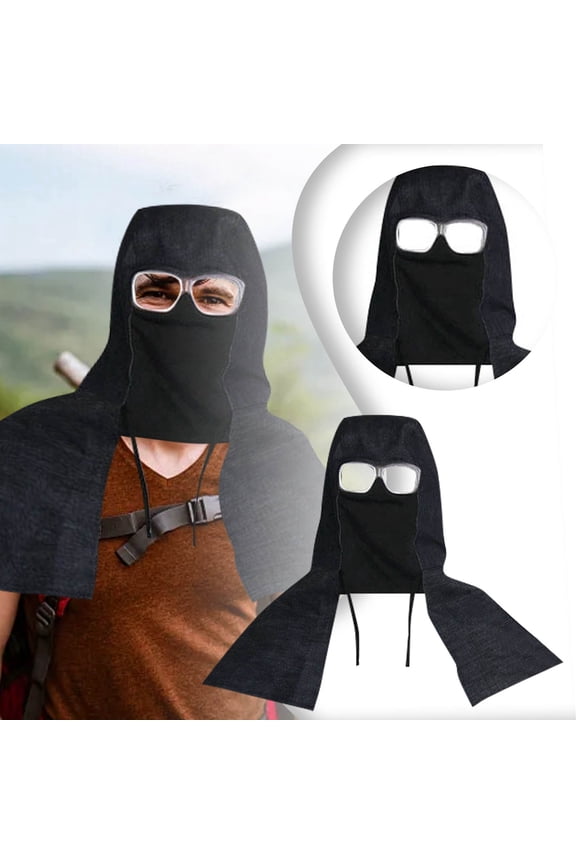 Outdoor Sports Cowl Hood for Activities Universal Fit Reusable Breathable Cover 70x54cm Lightweight Protective for Hiking and Mountaineering