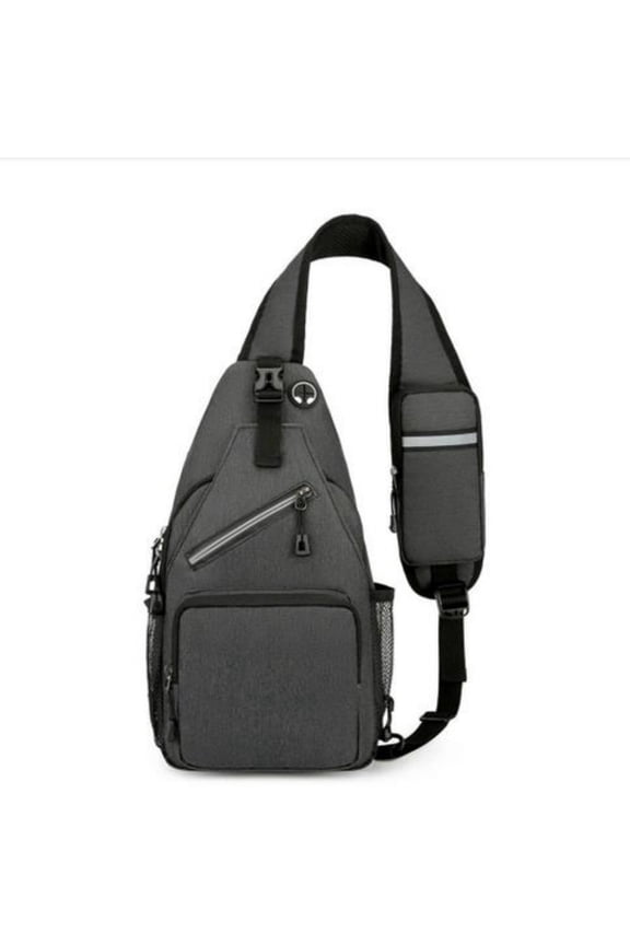 Outdoor Sports Crossbody Bag, Large Capacity Nylon Chest Bag, Stylish Single Shoulder Sling Bag for Hiking, Travel, Casual Use, Durable, Lightweight, Practical Design with Adjustable Strap