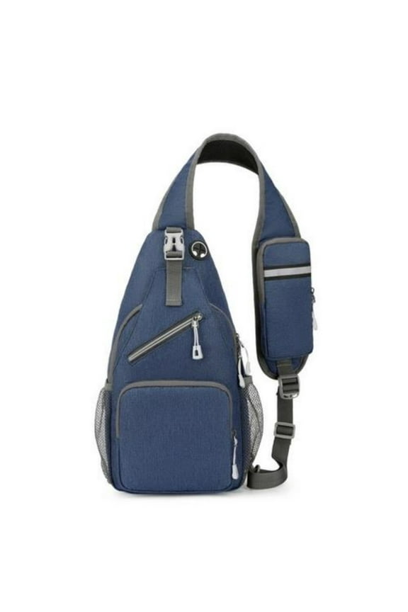 Outdoor Sports Crossbody Bag, Large Capacity Nylon Chest Bag, Stylish Single Shoulder Sling Bag for Hiking, Travel, Casual Use, Durable, Lightweight, Practical Design with Adjustable Strap