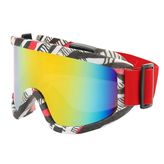 Outdoor Sports Cycling Goggles, Rvkxad Anti-Collision Windproof Ski Glasses, PC Lens Scratch-Resistant Non-Slip Elastic Strap for Mountaineering Bicycle