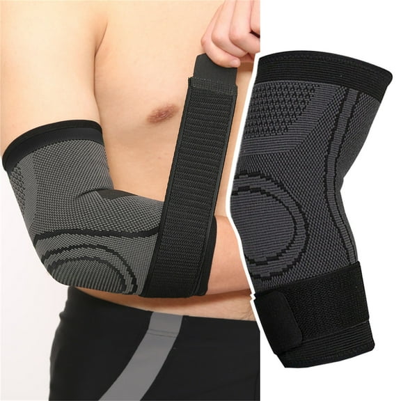 Outdoor Sports Elbow Pads Breathable Nylon Non-Slip For Basketball Running Fitness Sports Elbow Pads For Teens, Adjustable Elbow Support With 1-Pack Design For Active Lifestyle,