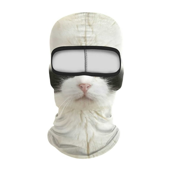 Face Cat Dog Halloween Hat Full Face Hood for Skiing Hiking Riding Sports Outdoor Activities