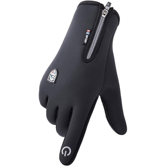 Outdoor Sports Gloves Short Plus Velvet Windproof Waterproof, 2025 Winter Thermal Gloves Touchscreen for Cold Weather