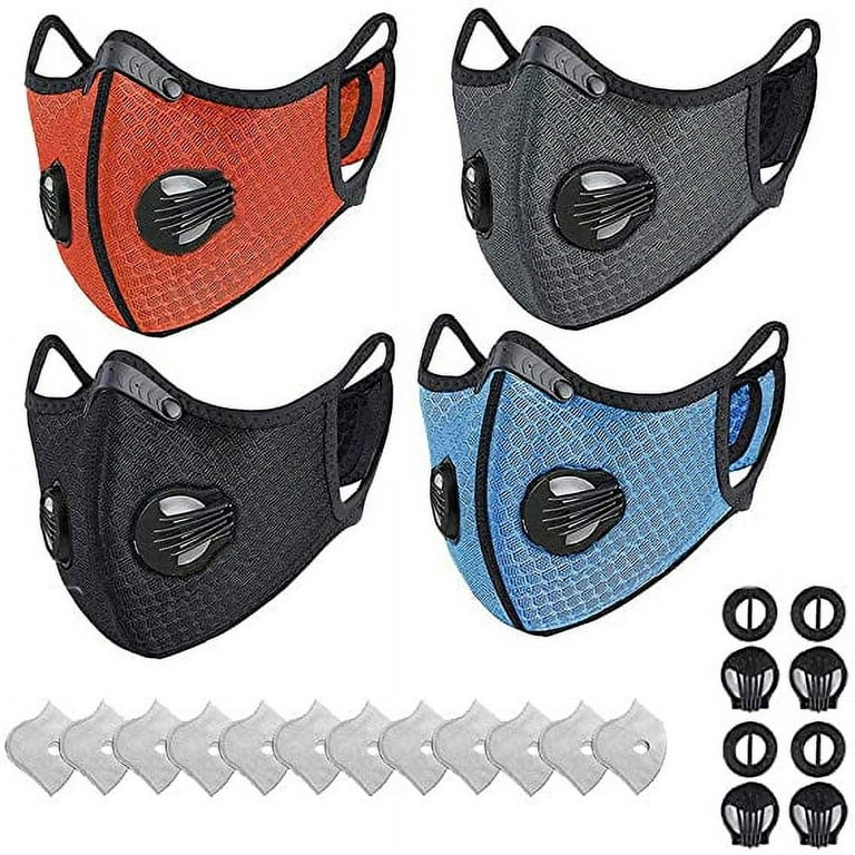 Cycling Face Masks Reusable Washable Carbon Filter Outdoor Sports