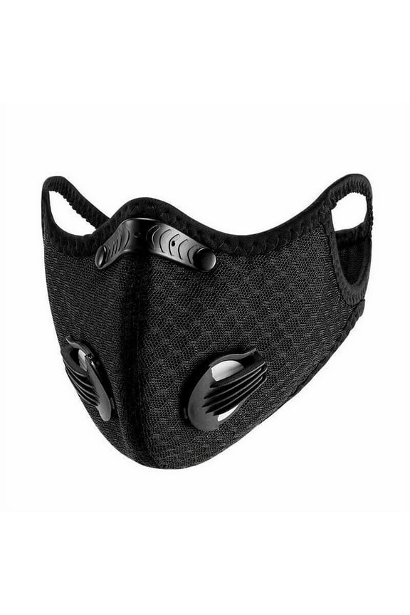 Outdoor Sports Half Face Cover Activated Carbon Filter Breathable Riding Adjustable Windproof Dust Mask for Running Motorcycle Cycling Skiing Replacement Washable Reusable Bandanas for Women Men