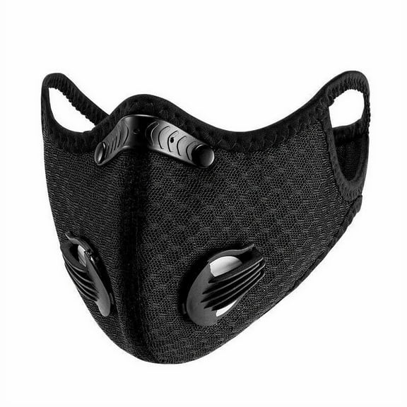 Outdoor Sports Half Face Cover Activated Carbon Filter Breathable Riding Adjustable Windproof Dust Mask for Running Motorcycle Cycling Skiing Replacement Washable Reusable Bandanas for Women Men