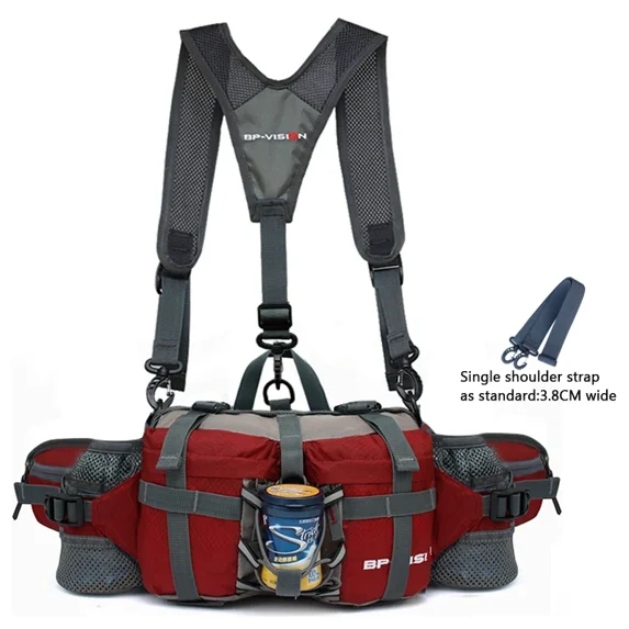 Outdoor Sports Hiking Waist Bag Camping Cycling Climbing Men Women Shoulder Bag Kettle Travel Backpack Waterproof Rucksack 5L
