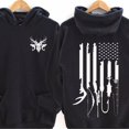 thumbnail image 1 of Outdoor Sports Hoodie USA Flag Design for Hunters, 1 of 4