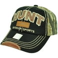 thumbnail image 1 of Outdoor Sports Hunt Hunting Distressed Camouflage Relaxed 2 Tone Hat Cap Black, 1 of 2