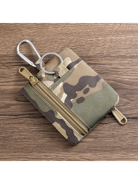 Outdoor Sports Men's Coin Purse Tactical Pouch Mini Wallet Card Key Holder Pouch Waist Pack Hiking Hunting Bags Mobile Canvas Bag