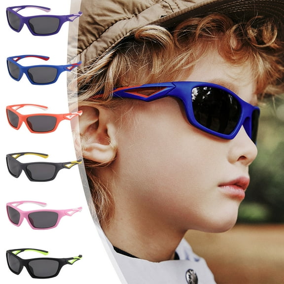 Outdoor Sports Polarized Sunglasses TAC Lens | Full Frame Wraparound Plastic Glasses | Water Oil Resistant | Ultra Lightweight Flexible | Assorted Colors | 11.6x10.8x3.5cm | 1pc