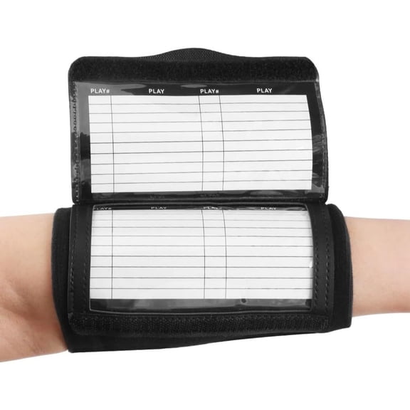 Outdoor Sports Rugby Baseball Ball Wristband Tactical Flip Manual,WristCoaches Football Play Wristbands, Universal Size