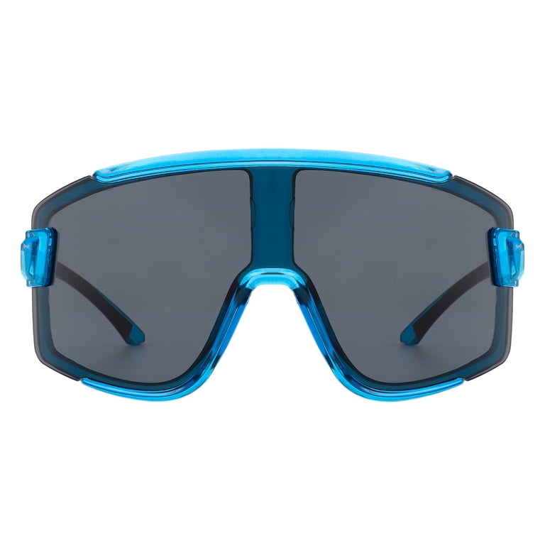 Outdoor Sports Sunglasses Oversized Shield Wrap Around 