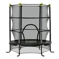 thumbnail image 1 of Outdoor Sports Toys Soozier 5.3' Kids Trampoline, 64" Indoor Trampoline for Kids with Safety Enclosure for 3-10 Year Olds, Indoor & Outdoor Use, Black,Outdoor Activity Toys, 1 of 7