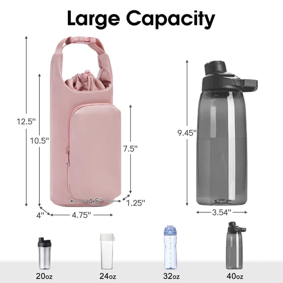 Outdoor Sports Water Kettle Cover, Thermos Cup Cover, Handheld Strap Style Portable Thermos Protection Cover