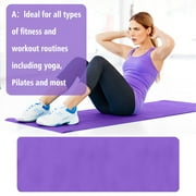 Outdoor Sports And Yoga Mat Non Monochrome Women Mat 4Mm Sports Men Fitness & Yoga Equipment Fitness Mats Large Workout Mat For Women Men Kids Home Gym Workout