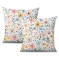 thumbnail image 1 of Outdoor Spring Decorations: Farmhouse Linen Pillow Covers, 16x16inch, Set of 2 for Home and Garden Decor, 1 of 7