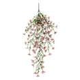 thumbnail image 1 of Outdoor Spring Hanging Artificial Flowers with Eucalyptus & Violet Stems for Garden Patio Décor, Porch Wedding Backdrop, Natural Floral Arrangements, Artificial Hanging Flowers for Outdoor Pink, 1 of 9
