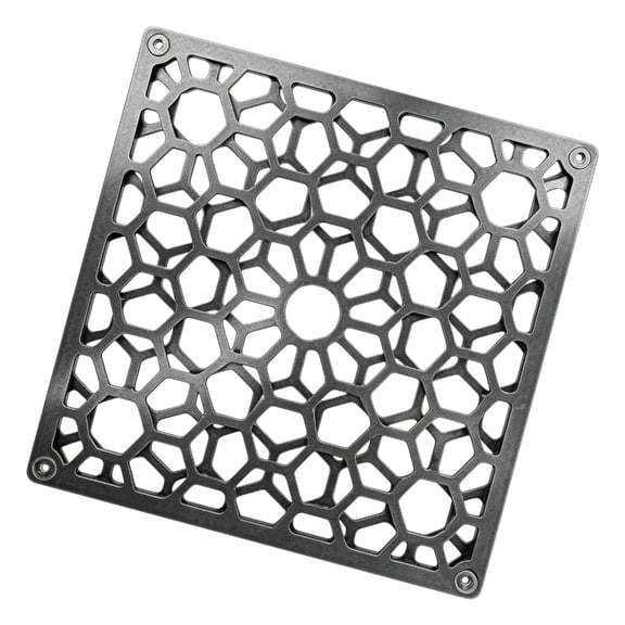 Outdoor Square Coasters Double Layer Hollow Metal Camping Insulation Mat Heat Insulation Pad For Hot Drinks And Cookware