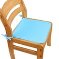 thumbnail image 1 of Outdoor Square Reversible Seat Cushion with Ties Seat Cushion Chair Cushions for Office Square Strap Garden Chair Pads Seat Cushion for Outdoor Bistros Stool Patio 15.75x15.75 Inch, Blue, 1 of 6