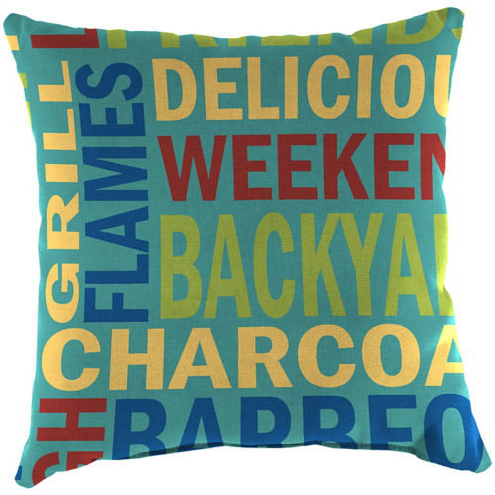 Outdoor Square Toss Pillowgrillin Pool