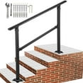 thumbnail image 1 of Outdoor Stair Railing for 0-5 Steps Transitional Wrought Iron Handrail, 1 of 1