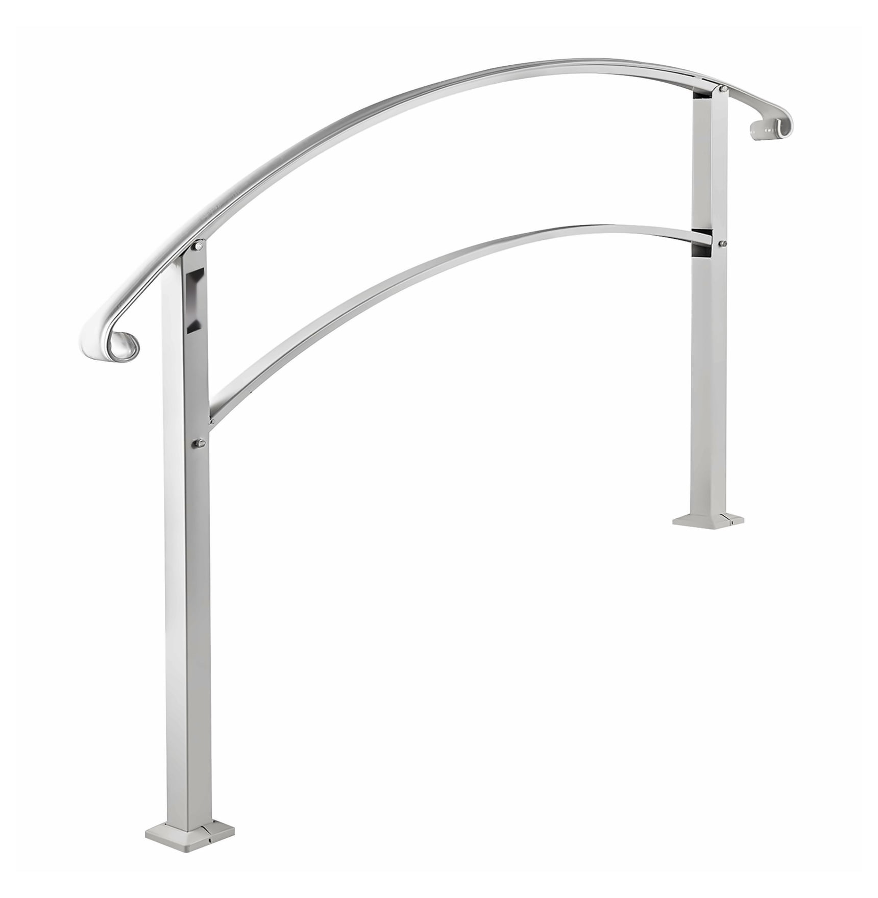 Outdoor Stair Railing for 3 Steps, Wrought Iron Handrails for Porch ...