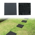 thumbnail image 1 of Outdoor Stepping Stones with Ground Stakes,Decorative Garden Path Walkway Stones, Non-Slip Pavers for Yard & Lawn, Durable square Stepping Stone，Cyan 1，15.47 In, 1 of 9