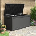 Waterproof Storage Container Outdoor Storage Box, 360 Gallon Deck Box Outdoor Waterproof | Resin ...