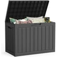 thumbnail image 1 of Outdoor Storage Box, 50 Gallon Waterproof Resin Deck Box, Storage Bin for Package Delivery, Patio Furniture Cushion, Garden Tools, Pool Accessories, Weatherproof and UV Resistant, 1 of 16