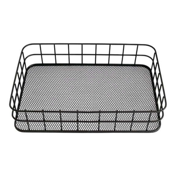 Outdoor Storage Box - Stainless Steel Kitchen Storage Container with Lattice Drainage for Organizing Fruits, Vegetables, and Small Items, 9.84 x 6.30 x 2.24 in
