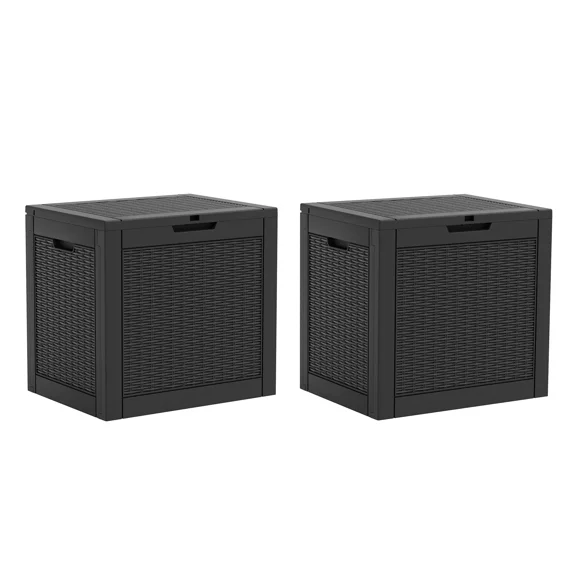 Outdoor Storage Box Weatherproof, Resin Lockable Outdoor Storage for Secure Package Deliveries and Indoor Storage.Summervibes