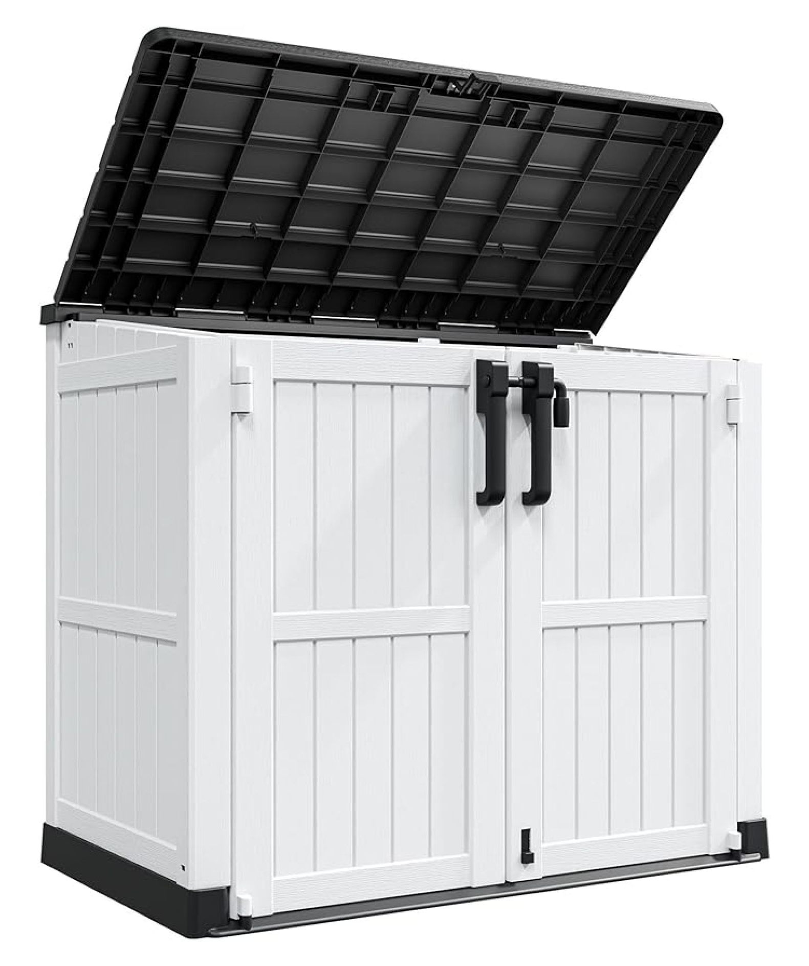 Storage For Patio Outdoor Storage Cabinet 36 Cu Ft, Lockable Resin Shed - Waterproof ...