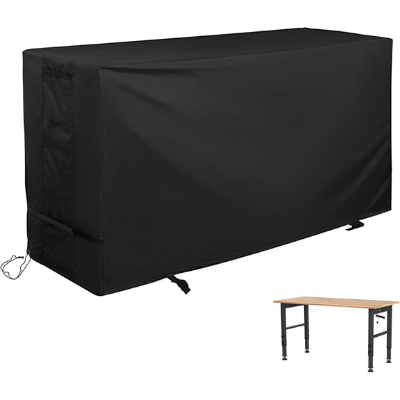 Outdoor Storage Cabinet Cover for Wicker Outdoor Bar Cart, Outdoor Bar Table Cover for Patio Storage Bar Table/Wicker Console Table/Rattan Cabinet Sideboard