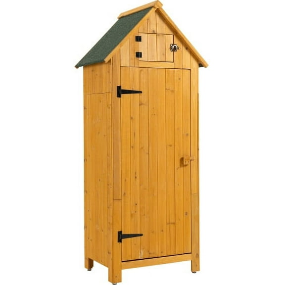 Outdoor Storage Cabinet Tool Shed Wooden Garden Shed