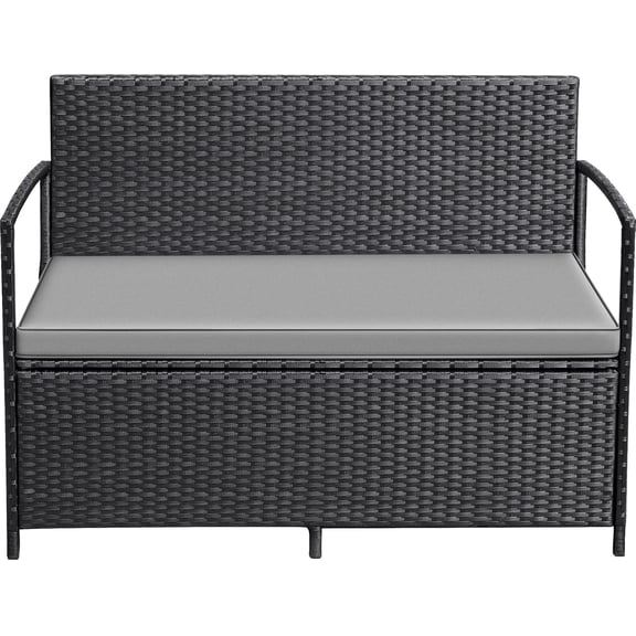 Outdoor Storage Deck Box, 54Gallon Capacity, Storage Bench, For Patio & Garden