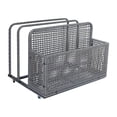 thumbnail image 1 of Outdoor Storage, Double Layer Poolside Float Storage, Patio Poolside Float Storage Basket, Storage Box, PE Rattan Outdoor Pool Caddy with Rolling Wheels for Floaties,Beach-Sturdy,Hollow Grey, 1 of 7