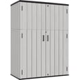 thumbnail image 1 of Outdoor Storage Shed, 57 Cu.Ft Resin Storage Cabinet Waterproof with Lockable Floor, All-Weather Tall Backyard Shed, 1 of 7