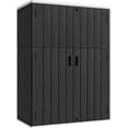 thumbnail image 1 of Outdoor Storage Shed, 57 Cu.Ft Resin Storage Cabinet Waterproof with Lockable Floor, All-Weather Tall Backyard Shed, 1 of 7