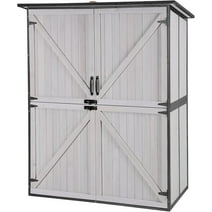 Outdoor Storage Shed Metal Frame Tool Garden Shed with Floor and Lockable Door for Patio Backyard Lawn