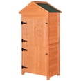 thumbnail image 1 of Outdoor Storage Shed - Wood Garden Storage Cabinet - Waterproof Tool Storage Cabinet with Lockable Doors for Garden, Patio, Backyard, Backyard, Patio, Lawn, Meadow, Farmland, 1 of 9
