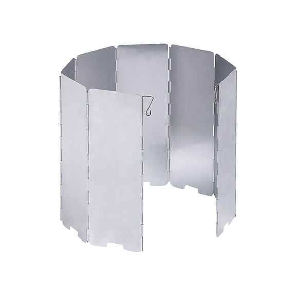 Outdoor Stoves For Cooking, Portable Gas Stove Wind Deflector, 10-Plate Foldable Aluminum Alloy Windscreen, Camping Stove Shield - Tall Large Unfold 37"X9.5", Sturdy Removable